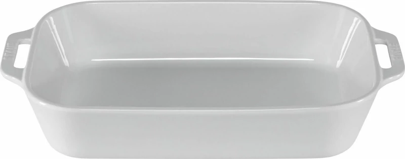 Staub Σαλατιέρα Rectangular Ceramic Λευκή