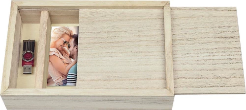 Zep Box Usb 13X18 Wood For Photos And Stick Cx7557