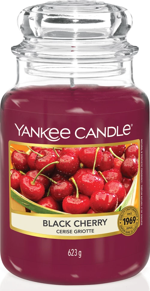Yankee Candle Αρωματικό Κερί σε Γυάλινο Δοχείο Large σειρά Black Cherry
