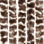vidaXL Κουρτίνα Πόρτας Καφέ - Μπεζ Σενίλ 90x220cm 325452