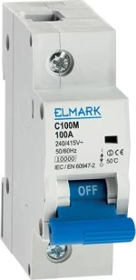 Elmark Αυτόματη Ασφάλεια 10kA 125A 1P Καμπύλη С 41195