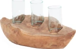 Soulworks Κηροπήγιο Ξύλινο Sampang 40x18x18cm