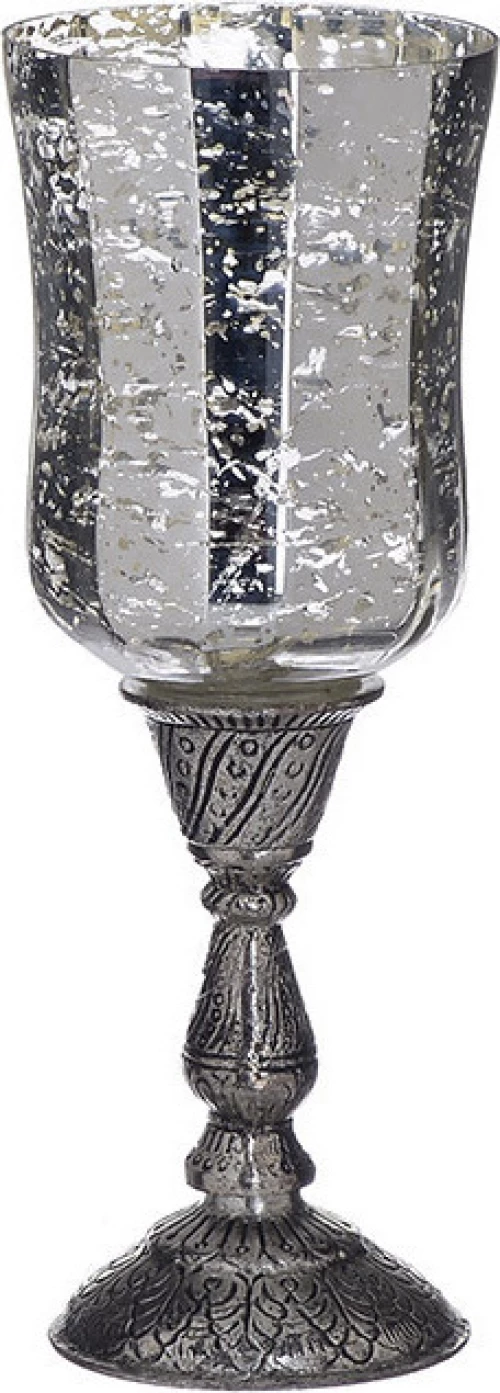 Inart Κηροπήγιο Αλουμινίου 24cm 4τμχ
