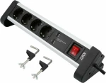 Olympia Πολύπριζο Ασφαλείας 4 Θέσεων με USB και Βάση για Γραφείο