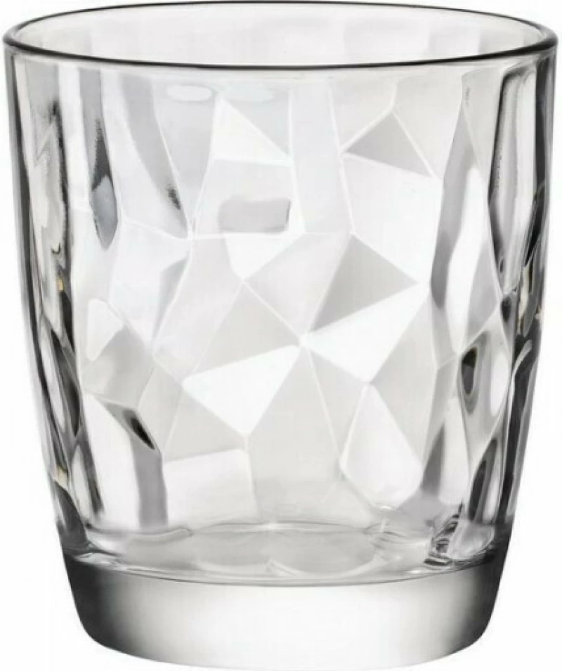 ΣΕΤ 6τμχ ΠΟΤΗΡΙΑ ΓΥΑΛΙΝΑ DIAMOND ROCK ΔΙΑΦΑΝΟ 30,5cl