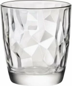 ΣΕΤ 6τμχ ΠΟΤΗΡΙΑ ΓΥΑΛΙΝΑ DIAMOND ROCK ΔΙΑΦΑΝΟ 30,5cl