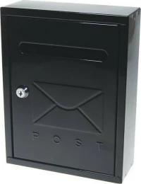 Next Deco Γραμματοκιβώτιο Μεταλλικό Μαύρο 20x7.5x26cm