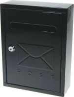 Next Deco Γραμματοκιβώτιο Μεταλλικό Μαύρο 20x7.5x26cm