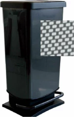 Κάδος Απορριμμάτων Paso 40lt 06904.001 Black Πλαστικό