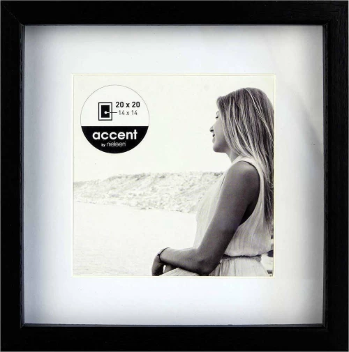 Nielsen Aura black 20x20 Wood incl. Passepartout 1115000