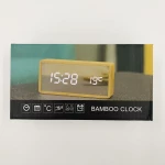 Επιτραπέζιο Ρολόι Bamboo Ψηφιακό