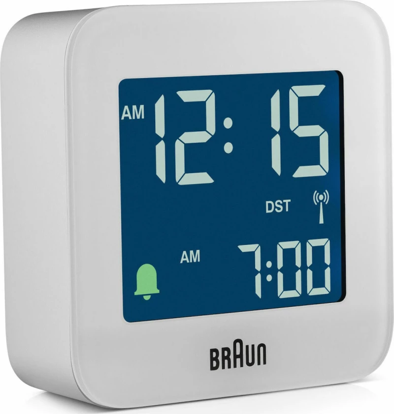 Braun Ψηφιακό Ρολόι Επιτραπέζιο με Ξυπνητήρι BC08W-DCF Λευκό 67016