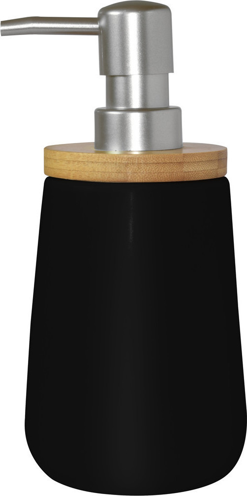 Δοχείο Κρεμοσάπουνου Bamboo 02-4590 Μαύρη Estia Πορσελάνη