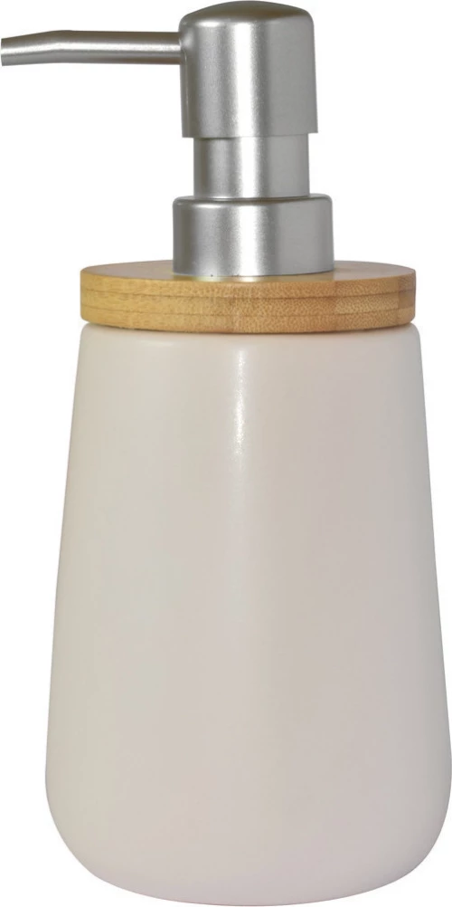 Αντλία σαπουνιού Βamboo λευκή Estia