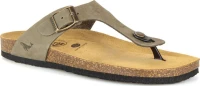 Χακί Δερμάτινο Ανατομικό Flat Σανδάλι Plakton Bolero 181671 Kaki Χακί