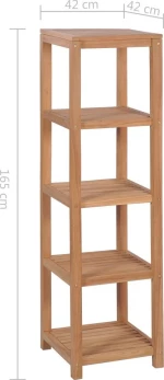Ραφιέρα Μπάνιου 4 Επιπέδων Teak vidaXL