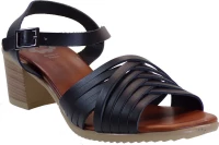 Porronet Shoes Γυναικεία Πέδιλα Δερμάτινα FI2543 Μαύρο porronet fi2543 mauro