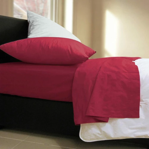 Nef-Nef Σεντόνι Μονό με Λάστιχο 100x200 Basic 970 Bordo