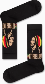 Vtex Socks Unisex Κάλτσες με Σχέδια Bob Marley σε Μαύρο