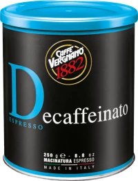 Vergnano Espresso 1882 Decaffeinato Tin 250gr