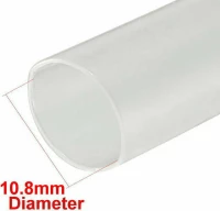 Θερμοσυστελλόμενο Διαφανές Περίβλημα από PVC (Διάμετρος 10.8mm Πλάτος 17mm) (30cm) (OEM)