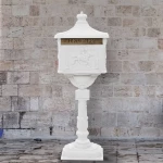 vidaXL Γραμματοκιβώτο Vintage Λευκό 43x30x117cm