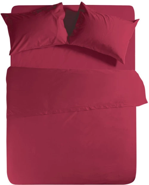 Nef-Nef Σεντόνι Υπέρδιπλο με Λάστιχο 160x200 Basic 970 Bordo