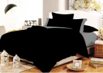 Le Blanc Σετ Σεντόνια Μονά με Λάστιχο 100x200x20 Cotton Line Μαύρο-Γκρί