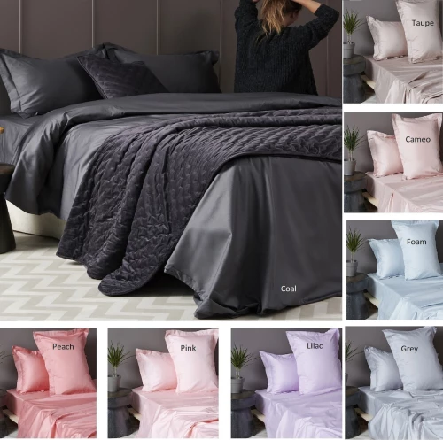 Palamaiki Σεντόνι Υπέρδιπλο 245x270 Luxe Sateen Coal