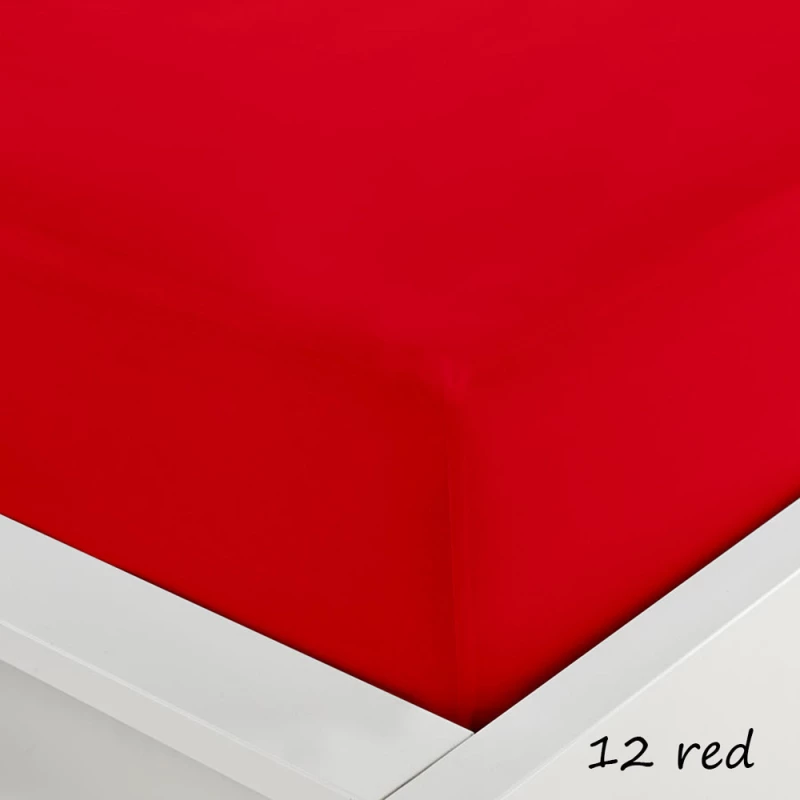 Sunshine Σεντόνι Υπέρδιπλο με Λάστιχο 160x200x40 Menta 12 Red +40