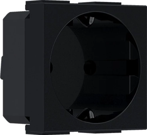 Elektromaterial Modys Πρίζα Σούκο 16A 2Σ 2P E Μαύρο Ματ - 10101312300