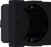 Elektromaterial Modys Πρίζα Σούκο 16A 2Σ 2P E Μαύρο Ματ - 10101312300