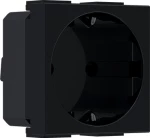 Elektromaterial Modys Πρίζα Σούκο 16A 2Σ 2P E Μαύρο Ματ - 10101312300