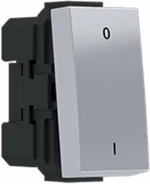 Elektromaterial Modys Διακόπτης Διπολικός 0-1 10Ax 1Σ 2P Ασημί - 10101312415