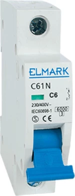 ΑΥΤΟΜΑΤΗ ΑΣΦΑΛΕΙΑ C 63A 61N 1P 6KA Elmark