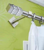 Κουρτινόξυλο Φ25 Νίκελ σατινέ Aslanis home Diva 2,00 Νίκελ σατινέ