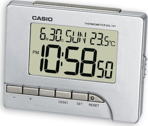 Casio Ψηφιακό Ρολόι Επιτραπέζιο με Ξυπνητήρι DQ-747-8EF