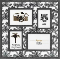 Plastona Πολυκορνίζα Ξύλινη Jungle 4 Θέσεων Anthracite 4 Θέσεων 46x46cmcm