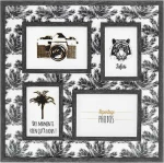 Plastona Πολυκορνίζα Ξύλινη Jungle 4 Θέσεων Anthracite 4 Θέσεων 46x46cmcm
