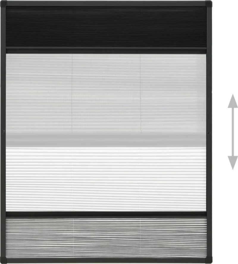 vidaXL Σίτα Παραθύρου Πλισέ 60x80cm 148682