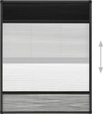 vidaXL Σίτα Παραθύρου Πλισέ 60x80cm 148682