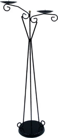 Marhome Μεταλλικη Βαση Εκδηλωσεων Μαυρη - Υ130Cm