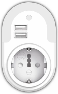 El130101 | Led Night Light Sensor+2Xusb 5V 2.1A+Σούκο|0.5W|3000K|12Lm|Enjoysimplicity El130101