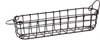 Espiel Διακοσμητικό Καλάθι Μαύρο 38x9,5cm