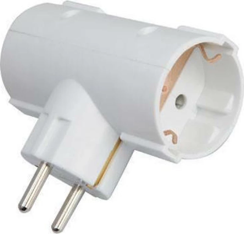 Eurolamp Αντάπτορας 2 Θέσεων 10004
