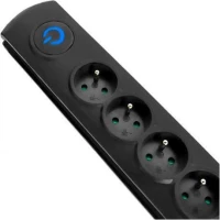 Qoltec 50112 Surge Protector 6 Ac Outlet(S) 230 V 3 M Black