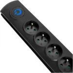Qoltec 50112 Surge Protector 6 Ac Outlet(S) 230 V 3 M Black
