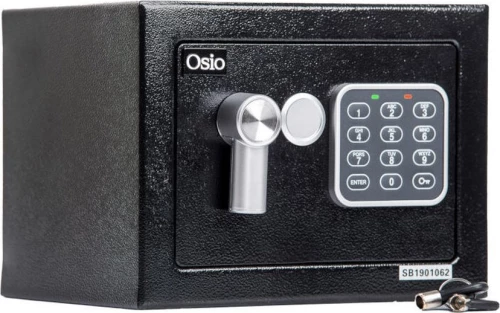 Osio OSB-1723BL Χρηματοκιβώτιο με ηλεκτρονική κλειδαριά 23 x 17 x 17 cm