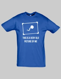 This is a very old picture of me t-shirt - ROYAL BLUE