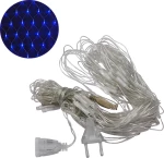 88 Λαμπάκια LED Μπλε Επεκτάσιμα, Δίχτυ, Διαφανές Καλώδιο Ρεύματος 1.50x1.50m GloboStar